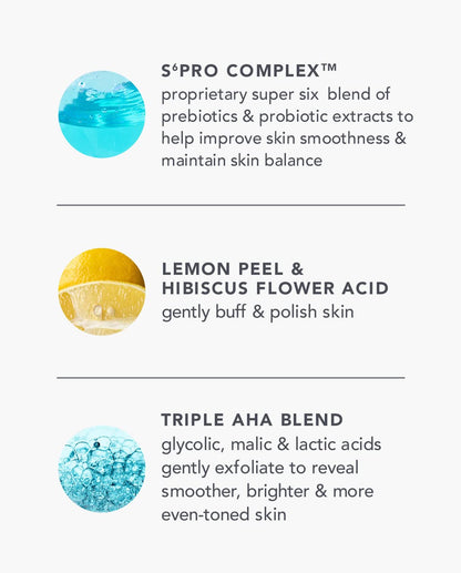 TULA Take Care + Polish – Revitalize & Cleanse Body Exfoliator, 2-in-1 with AHAs, Lemon & Hibiscus, 8.1 oz