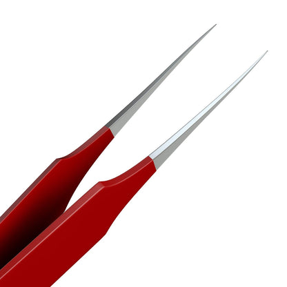 Tweezees Ingrown Hair Tweezers – Pointed Tip, Red, 2 Pack | Surgical-Grade Stainless Steel