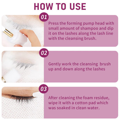 TWILASH BY DLY 600ml Lash Shampoo Bulk – Gentle Eyelash Cleanser for Extensions (Passion Fruit)