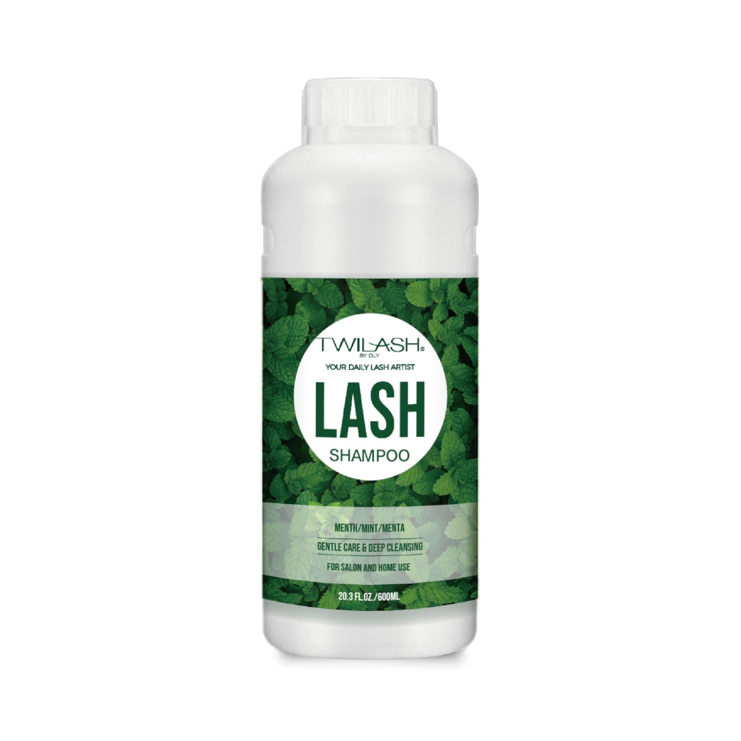 TWILASH BY DLY 600ml Lash Shampoo for Extensions – Gentle, Vegan Foaming Eyelash Cleanser for Salon & Home