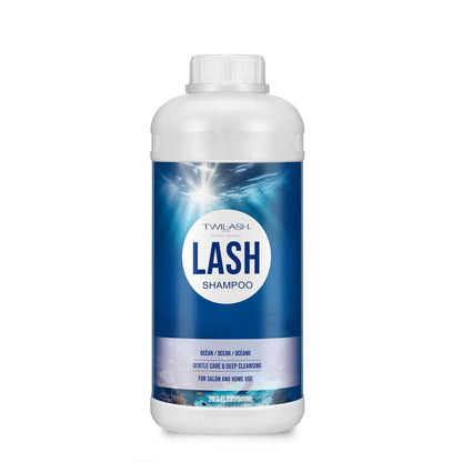 TWILASH BY DLY 600ml Lash Shampoo Bulk – Ocean Lash Cleanser for Extensions (Salon & Home)