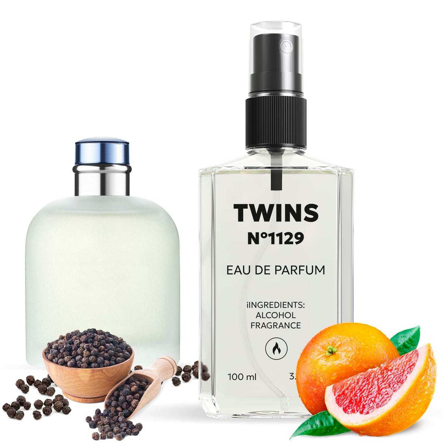 TWINS PARFUM Impression of Light Blue Pour Homme – Men’s Eau de Parfum, 100 ml