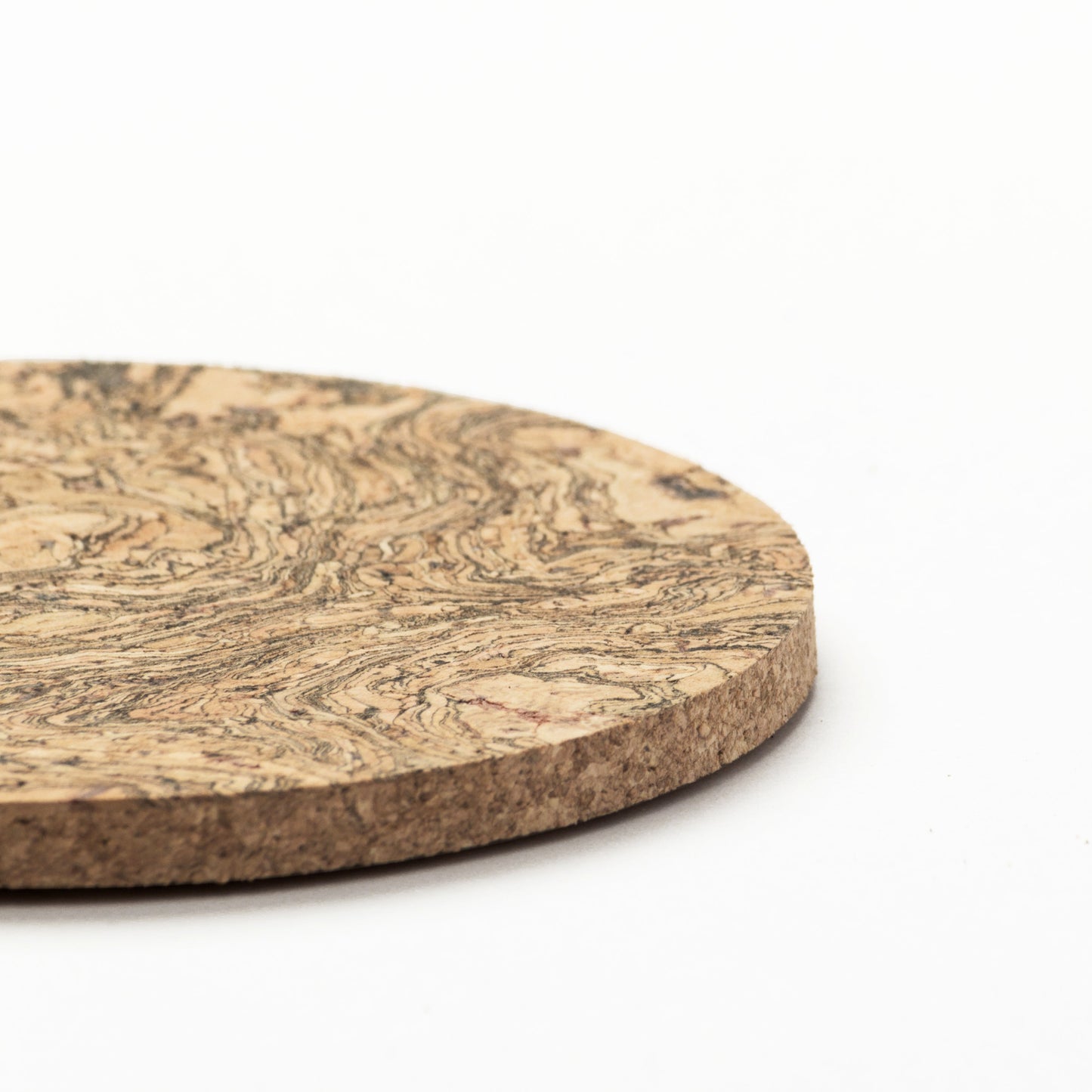 Cork Coasters | Twist Black | Round