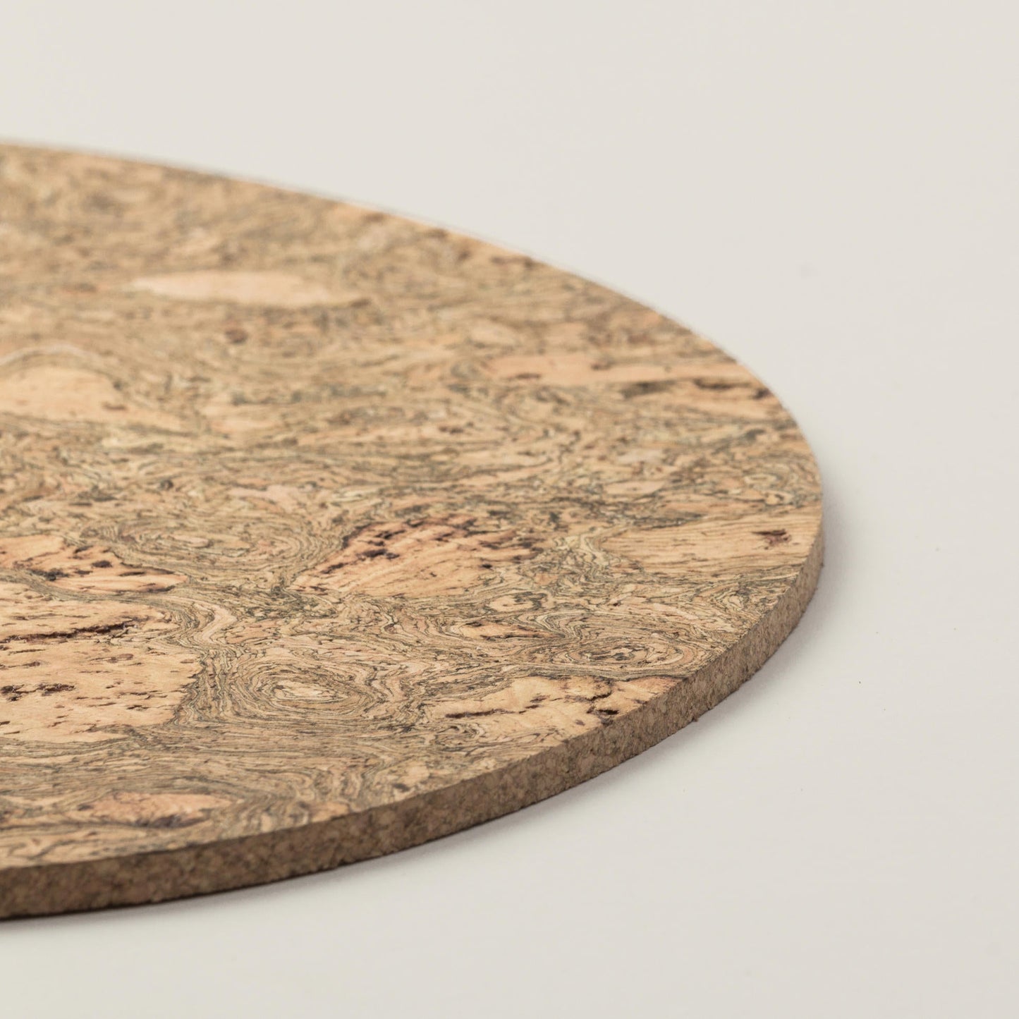 Cork Placemats | Twist Black | Pebble Shape