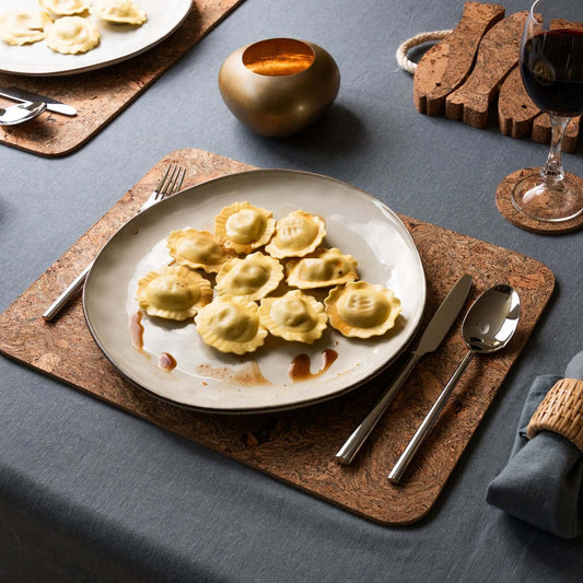Cork Placemats | Twist Black | Rectangular