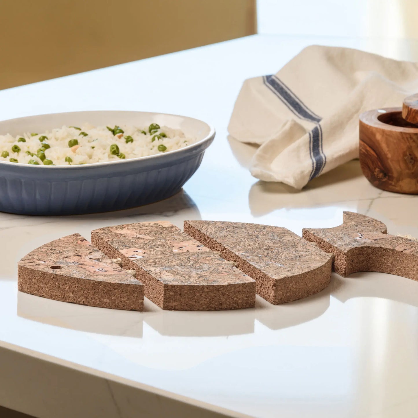 Twist Cork Sea Bass Trivet