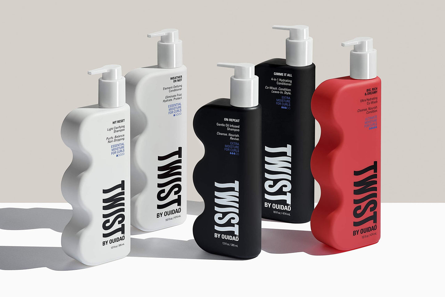 TWIST On-repeat Gentle Oil Infused Shampoo, 13 oz – Daily Hydration for Curls
