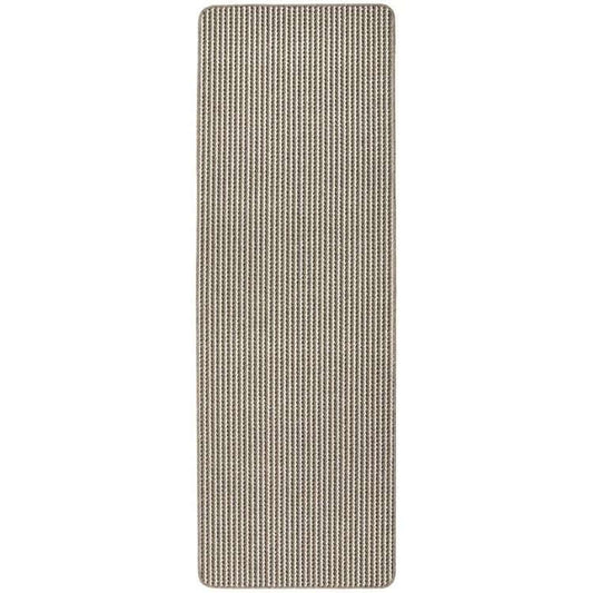 Twist Stripe Washable Mat and Runner Beige