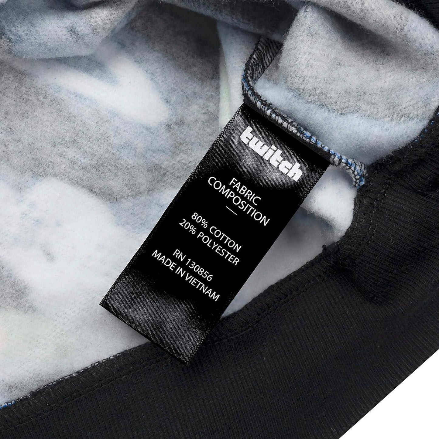 Twitch Multicolor Printed Hoodie Sweatshirt – 80% Cotton - Size L