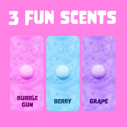 Two Sisters Unicorn Bath Bombs (6 Pack) – Surprise Toy Inside, Fruity Scents, Made in USA