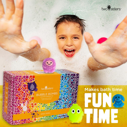 Two Sisters Easter Bath Bombs for Kids – 6 Pack with Surprise Toys Inside (Made in USA)