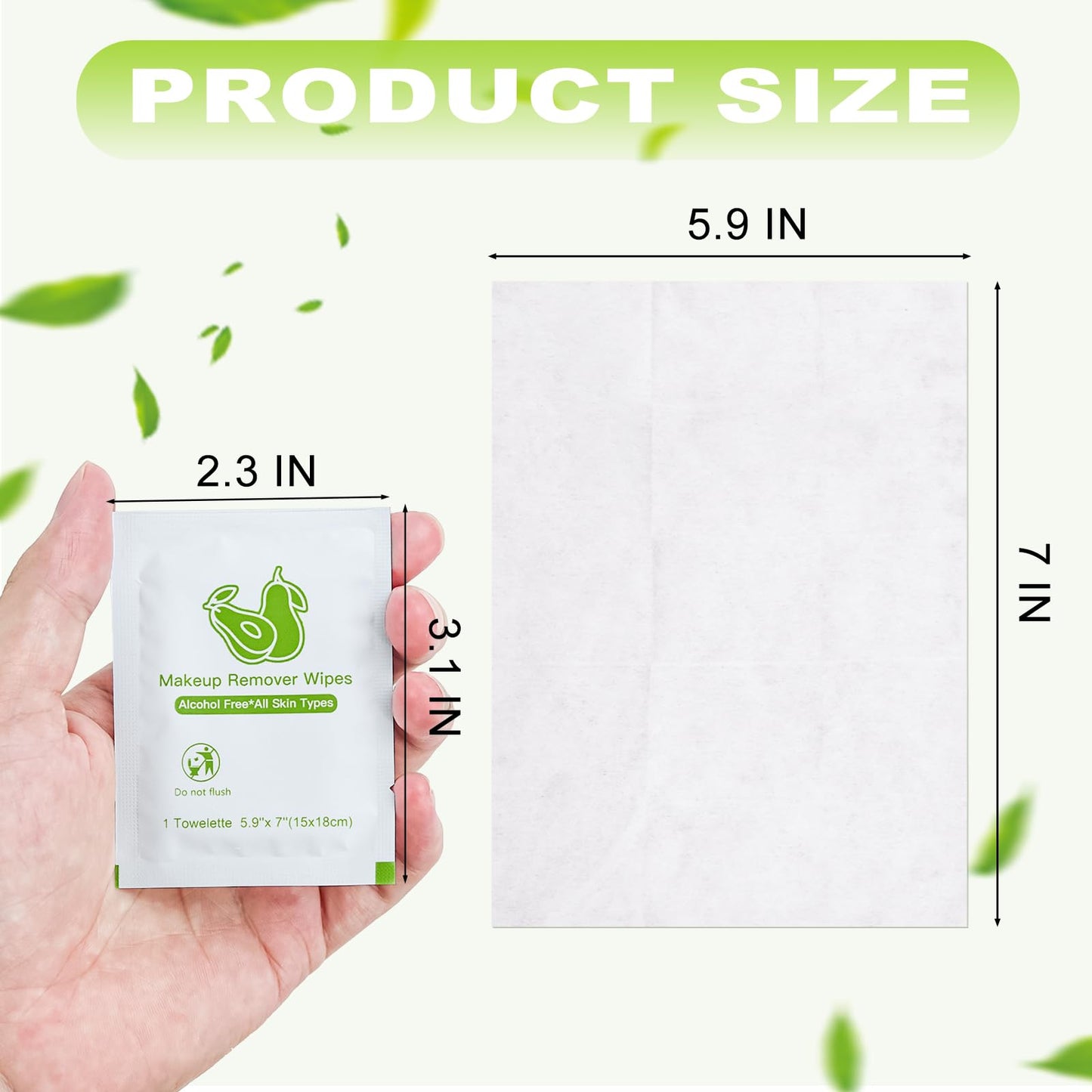 Twoworld Bulk Makeup Remover Wipes – 200 Individually Wrapped for Travel & Hotels