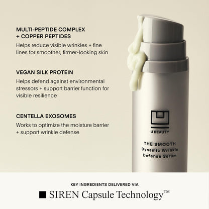 U Beauty The SMOOTH Dynamic Wrinkle Defense Serum – Multi-Peptide Complex