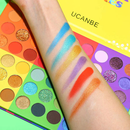 UCANBE 54 Colors Splashy Candies Eyeshadow Palette – Matte & Shimmer