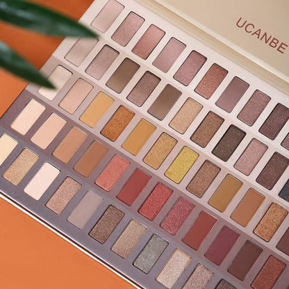 UCANBE Luxury Gathering Neutral Eyeshadow Palette - 60 Shades Matte Satin Pearl Metal