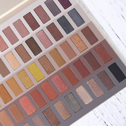 UCANBE 60-Color Naked Eyeshadow Palette – Warm Neutral Neutrals, Matte, Metallic & Glitter Finishes