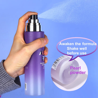 UCANBE Setting Spray + Hydrating Primer & Beauty Sponge Set | Matte Finish, Long-Lasting