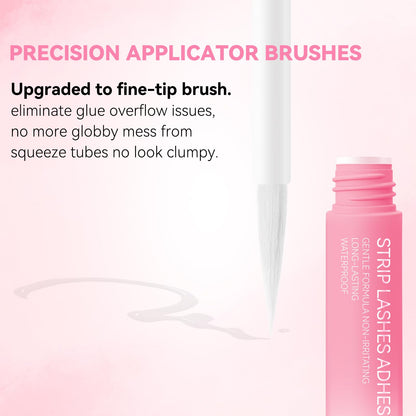 uCoolMe Lash Glue White - Fast-Dry, Latex-Free Adhesive for Strip Lashes
