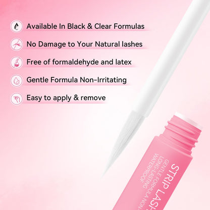 uCoolMe Lash Glue White - Fast-Dry, Latex-Free Adhesive for Strip Lashes