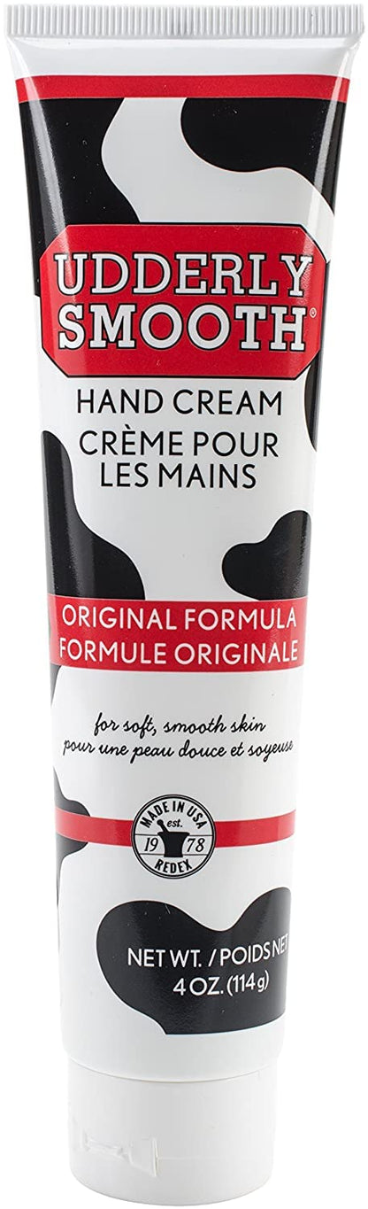 Udderly Smooth Lightly Scented Hand Cream 4 oz – Pack of 3 | Non-Greasy Moisturizer