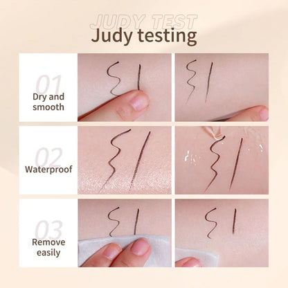 Ueuiu Judy Doll Liquid Eyeliner – Ultra-Fine Tip, Waterproof & Longwear (#04 Gray Brown Upgrade)
