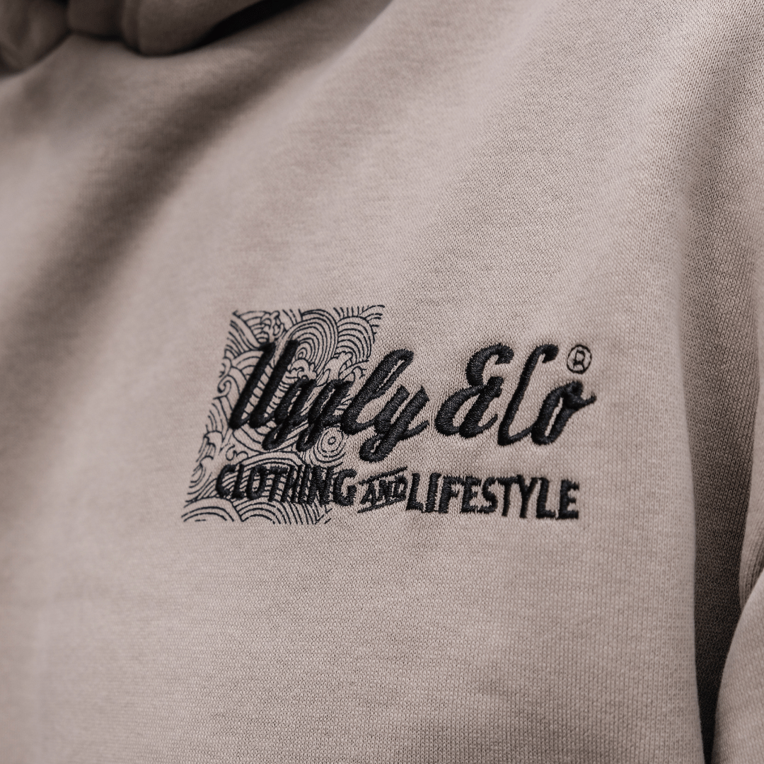 Beige Surf Diamond Hoodie