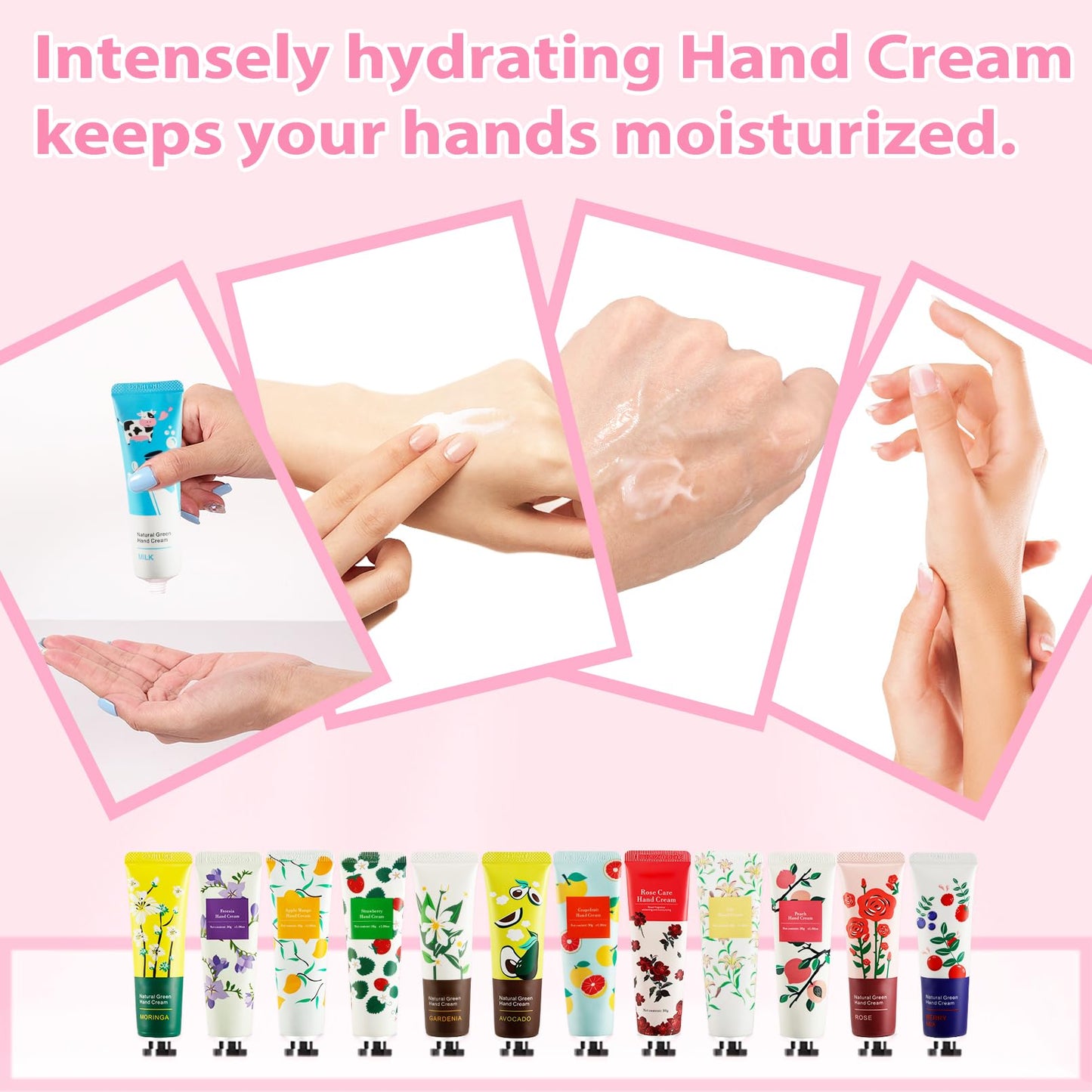 UHBYJM 100-Pack Hand Cream Gift Set – 20 Fragrances, Travel Size Moisturizers