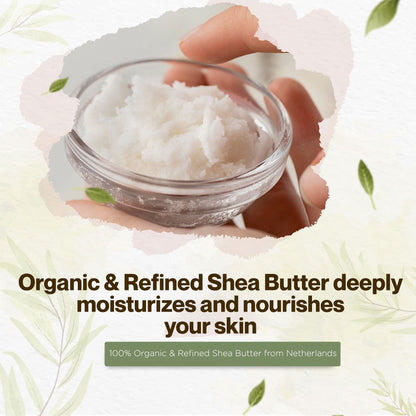 uh*Roh*Muh Organic Refined Shea Butter – Unscented & Smooth Texture – Premium Cosmetic Grade Shea Butter for Skincare, Hair Care, Soap Making, Lotions, Balms & DIY Formulations | France