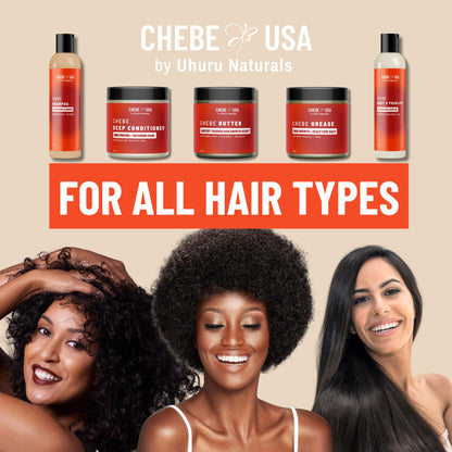 Uhuru Naturals ChadianChebe™ Hair Growth Butter (8oz) – Authentic Chad Hair Butter for Thick, Long Hair