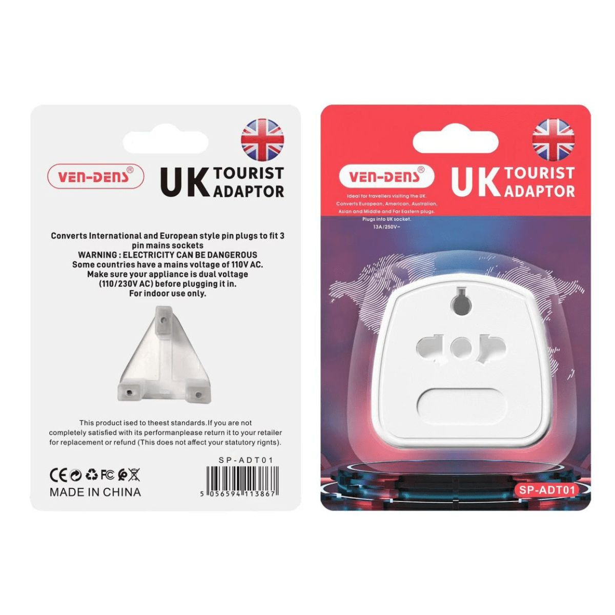 UK Tourist Adaptor (SP-ADT01)