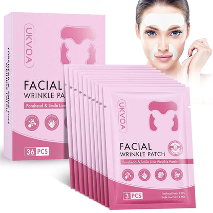 UKVOA Forehead Wrinkle Patches & Smile Line Patches – Overnight Hydration & Subtle Lift