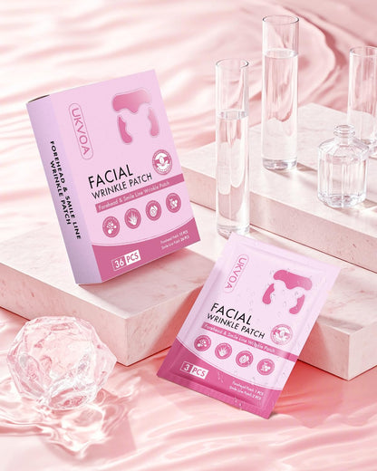 UKVOA Facial Forehead & Smile Line Patches – Overnight Hydration (36 pcs)