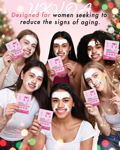 UKVOA Facial Forehead & Smile Line Patches – Overnight Hydration (36 pcs)