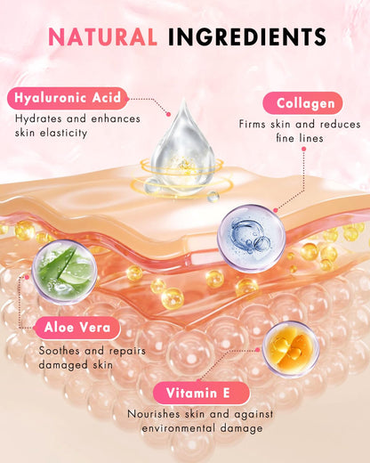 UKVOA Forehead Wrinkle Patches & Smile Line Patches – Overnight Hydration & Subtle Lift