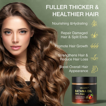 ulluxe Raw Batana Oil – 100% Natural Unrefined Hair Growth Oil from Honduras