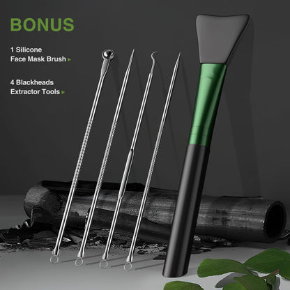 ulluxe Blackhead Remover Mask Kit – Charcoal Peel Off Mask for Pores