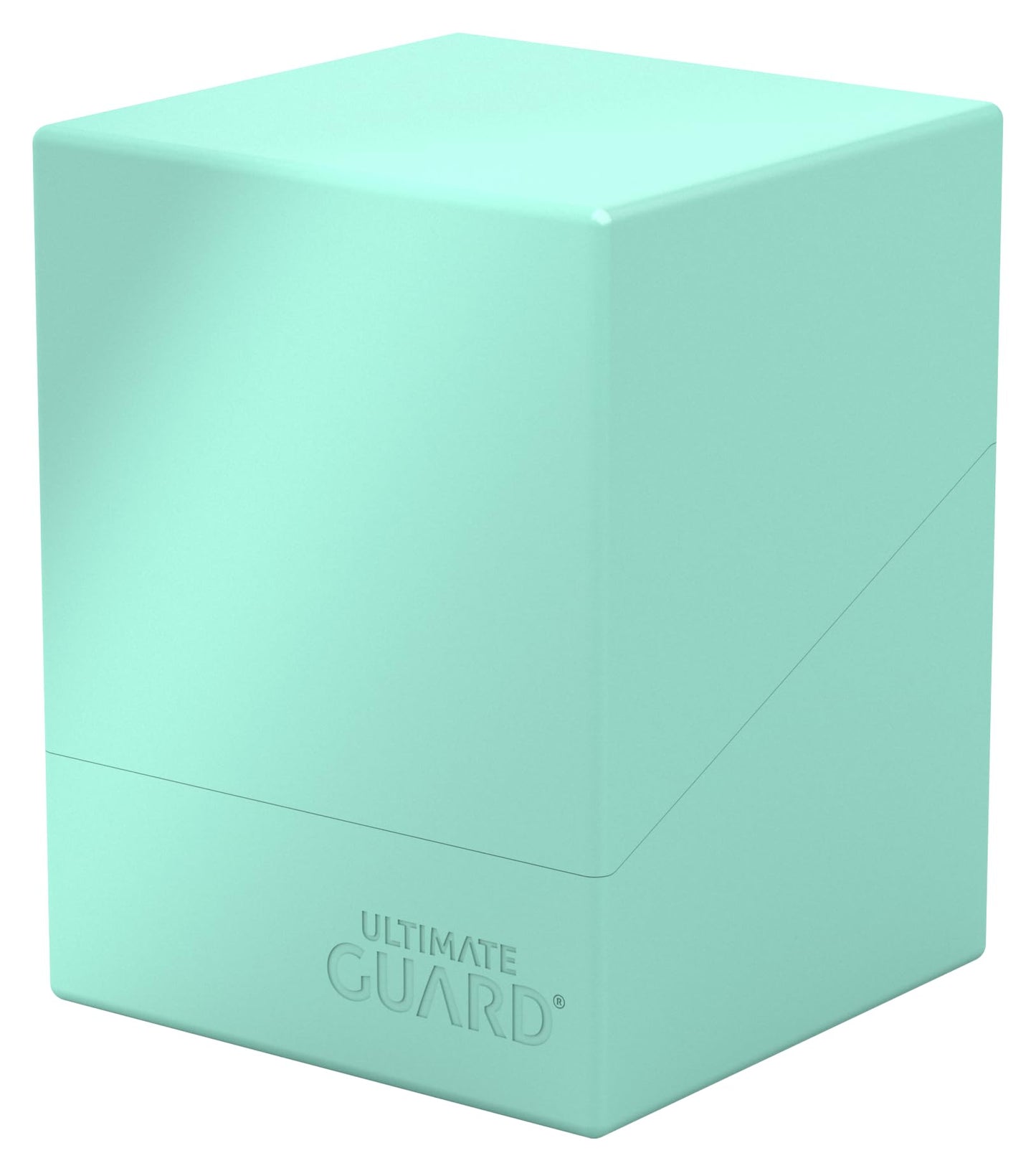Ultimate Guard Boulder Solid 100+ Deck Case – Mint Green, Secure Card Storage (No Transparency)
