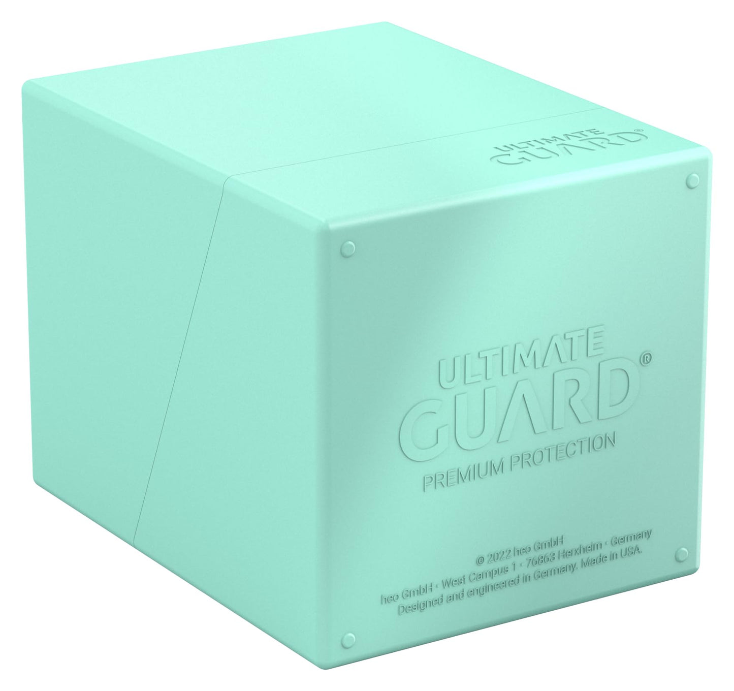 Ultimate Guard Boulder Solid 100+ Deck Case – Mint Green, Secure Card Storage (No Transparency)