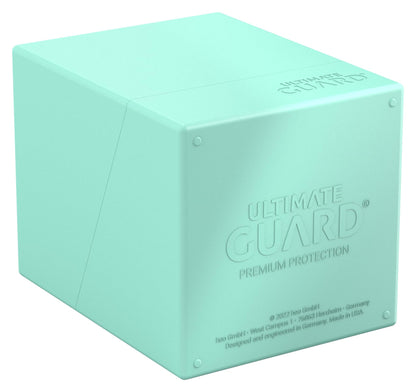 Ultimate Guard Boulder Solid 100+ Deck Case – Mint Green, Secure Card Storage (No Transparency)