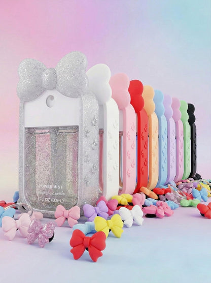 ULTRASKINX Ribbon Bow Case for Touchland Confetti Cake Mist – Frosted Sparkle