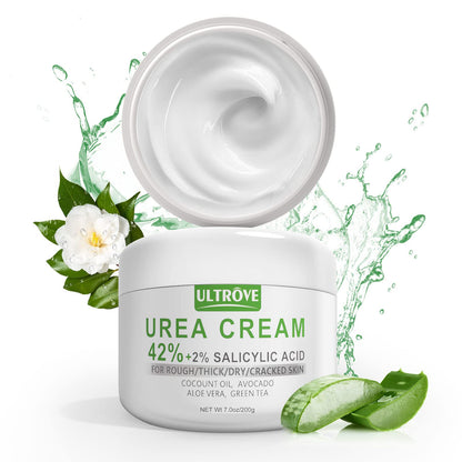 Ultrove Urea Cream 42% with 2% Salicylic Acid – Deep Moisturizing Foot Cream (7 oz)