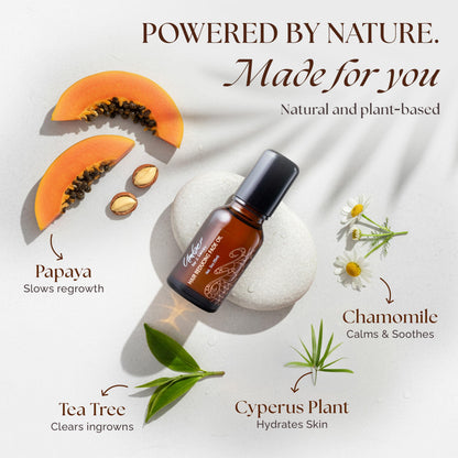 Umber By J. Lenay Hair Reducing Fade Oil - Sentive Strength for Sensitive Skin | Hair Growth Inhibitor Serum 15ml