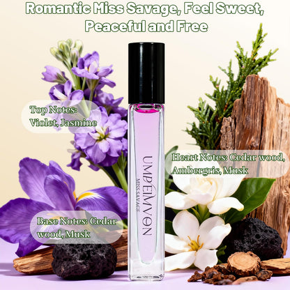 Umpeimvon Marshmallow Blush Perfume Oils for Women | Roll-On, Travel Size 0.33 fl oz