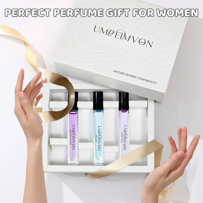 Umpeimvon Roll-On Perfume Oils for Women – Long-Lasting Fragrance, 3-Pack Travel Size 0.33 fl oz