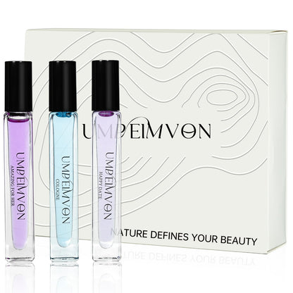 Umpeimvon Roll-On Perfume Oils for Women – Long-Lasting Fragrance, 3-Pack Travel Size 0.33 fl oz