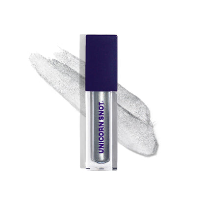 UNICORN SNOT Eyelighter: Liquid Eyeshadow in Bounce/Silver | Buildable Glitter, Cruelty-Free