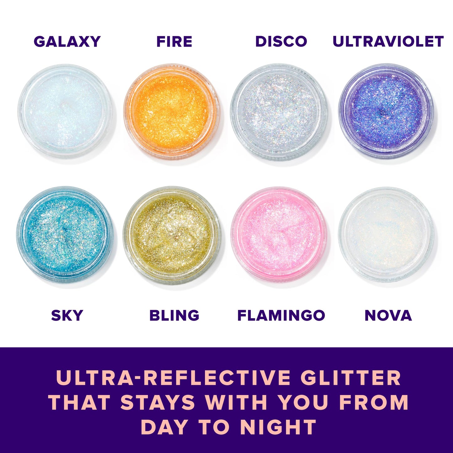 UNICORN SNOT Holographic Glitter Gel – Purple UV, 1.7 oz | Vegan & Cruelty-Free