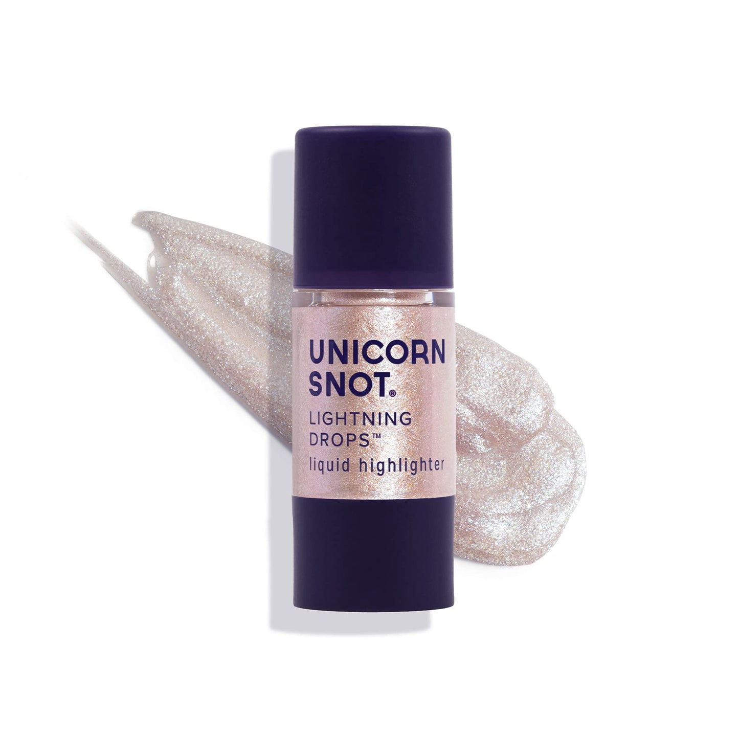 Unicorn Snot Lightning Drops Liquid Highlighter – Buildable Glow for Face & Body (Aqua Rose/Nymph) | Cruelty-Free