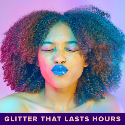 UNICORN SNOT Quiet Riot Glitter Lip Duo | 2-in-1 Matte Lipstick & Plastic-Free Glitter (Chasm) – 0.15oz Lipstick + 0.16oz Gloss