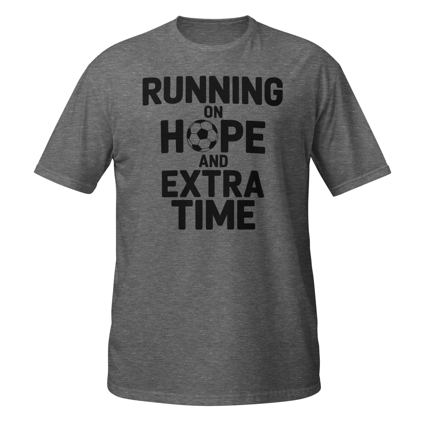 Running on Hope and Extra Time Football Fan T-Shirt | Softstyle Cotton Matchday Tee
